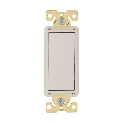 20 Amp Single-Pole Decorator Switch | 120/277V | White | Back & Push Wiring