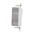 Eaton 7621W commercial decorator paddle switch, 20A, single-pole, 120/277V, white thermoplastic with antimicrobial actuator, back and push-in wiring.