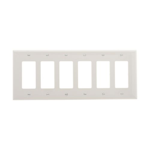Wallplate Decorator 6-Gang | Mid-Size | Decorator WallPlate Series