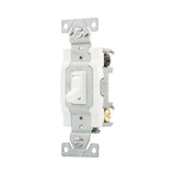 Eaton 1242-7W-BOX side-and-push wiring, grounded four-way switch