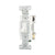 Eaton 1242-7W white 4-way toggle switch, 15A 120V, polycarbonate, grounding, side and push wire terminals.