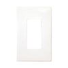 Eaton PJS26W 1-Gang White Screwless Decorator Wallplate – Standard Size, Snap-On Design