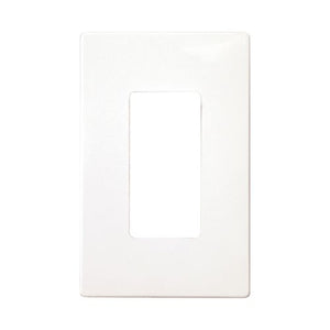 Eaton PJS26W 1-Gang White Screwless Decorator Wallplate – Standard Size, Snap-On Design
