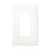 Eaton PJS26W 1-Gang White Screwless Decorator Wallplate – Standard Size, Snap-On Design