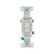 Eaton 1303-7W white toggle switch, 3-way, 15A 120V, polycarbonate body, for LED, motor, CFL, incandescent, and more.
