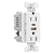 Eaton TRUSBAC15W white combination USB Type A and C charger with duplex receptacle, tamper-resistant, flush mount, decorator style