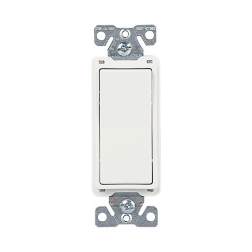 15 Amp Single-Pole 4-Way Decorator Switch | 120/277V | White | Back & Push Wiring