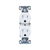 Eaton TR270W 15A white tamper-resistant duplex receptacle with impact-resistant thermoplastic face and PVC body, standard residential and commercial wall outlet.