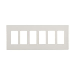 6-Gang Screwless Decorator Wallplate | Standard-Size | White