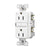15 Amp Tamper-Resistant GFCI Outlet | 125V Slim Self-Test Receptacle | White