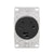Eaton AH38BK-F 30A 125/250V dryer receptacle, NEMA 10-30R flush mount, 3-pole 3-wire, black non-grounding outlet.