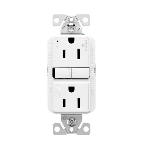 15 Amp GFCI Outlet | 125V Tamper & Weather-Resistant | Slim Self-Test Receptacle | White