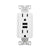 Eaton TR7765W USB Charger Receptacle | 15A 125V Duplex Outlet | White
