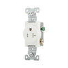 Eaton TR1877W-BXSP 20A 125V Commercial Grade Single Receptacle, Tamper-Resistant, White, NEMA 5-20R, Side-Wire, Auto-Grounding