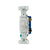 Eaton 1303-7W white toggle switch, 3-way, 15A 120V, polycarbonate body, for LED, motor, CFL, incandescent, and more.