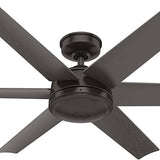 52 Inch Jetty Outdoor Ceiling Fan | 6 Matte Blades | 3 Speeds | Hunter 51731, 51202/03