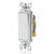 15 Amp Single-Pole 4-Way Decorator Rocker Switch | 120/277V | White | Side & Back Wiring