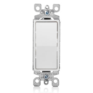 15 Amp Single-Pole 3-Way Decorator Switch | 120/277V | White | Side & Back Wiring