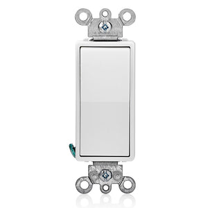 15 Amp Single-Pole 4-Way Decorator Switch | 120/277V | White | Side & Back Wiring