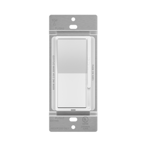300-Watt Single Pole/3-Way Decorator LED Dimmer Switch in white – compatible with LED, CFL, incandescent, and halogen bulbs