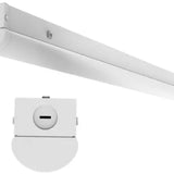 8FT tunable LED strip light fixture CLST11-90W8FTBTA1-WH with selectable wattage and CCT