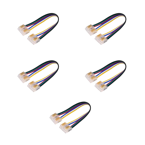 clear-rgbww-led-tape-connector-with-6-inch-wire-5pack-g-49529