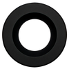 Space 6 inch round LED retrofit black trim cover