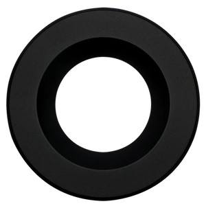 Space 6 inch round LED retrofit black trim cover - Available at Electrical Marketplace