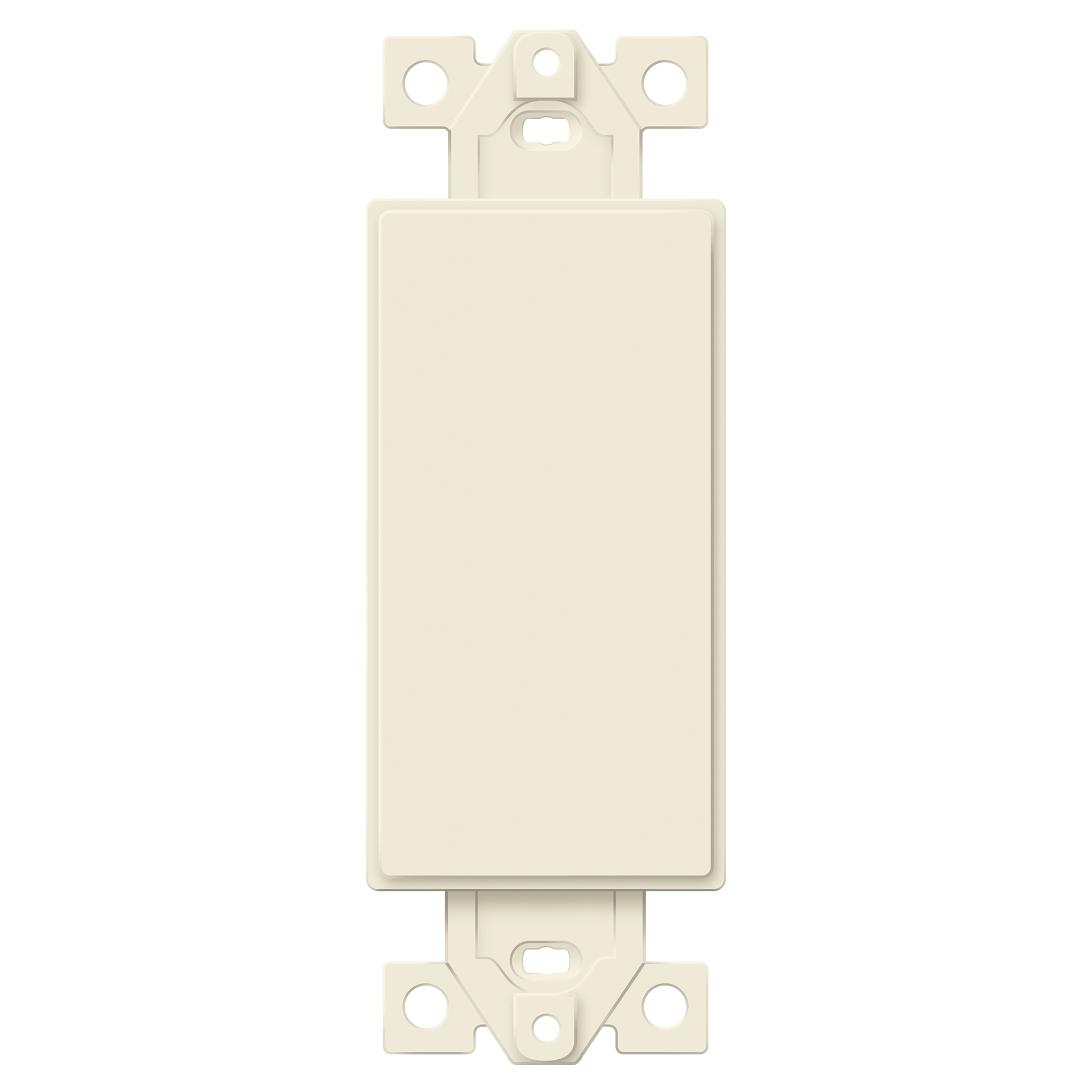 Enerlites 6001 1-Gang Decorator Blank Adapter Insert – Front View