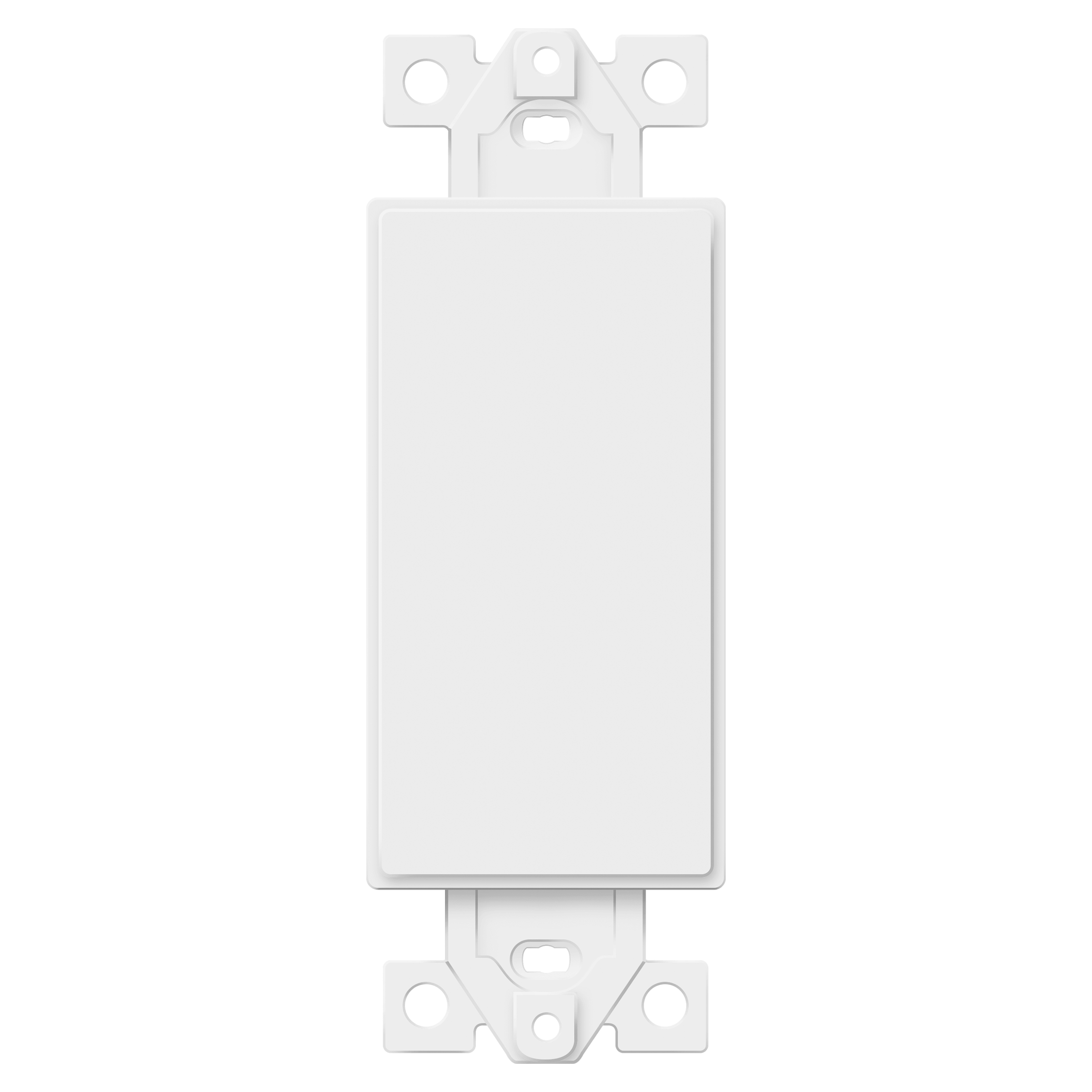 Enerlites 6001 1-Gang Decorator Blank Adapter Insert – Front View