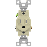 Enerlites 61150-TR commercial grade 15A tamper-resistant single receptacle, thermoplastic, UL listed, child-safe