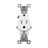 Enerlites 61150-TR commercial grade 15A tamper-resistant single receptacle, thermoplastic, UL listed, child-safe