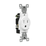Enerlites 61150-TR commercial grade 15A tamper-resistant single receptacle, thermoplastic, UL listed, child-safe