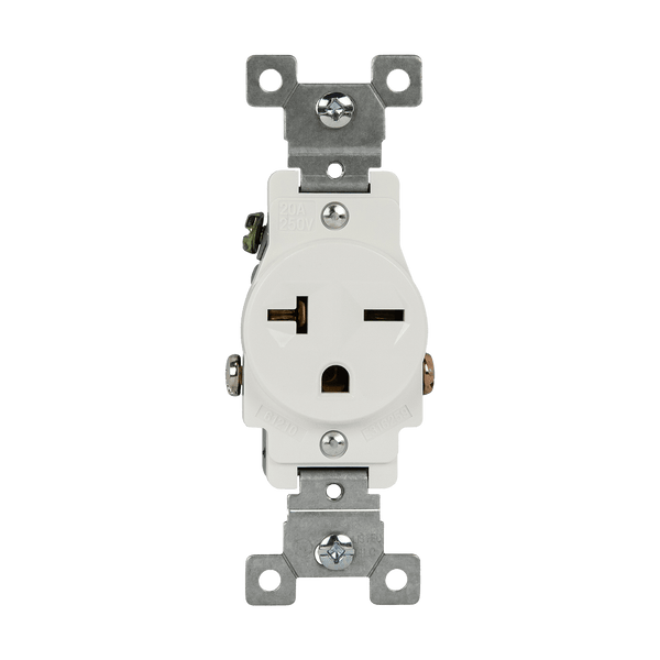 20 Amp Single Receptacle | 250V | 6-20R | Commercial Grade