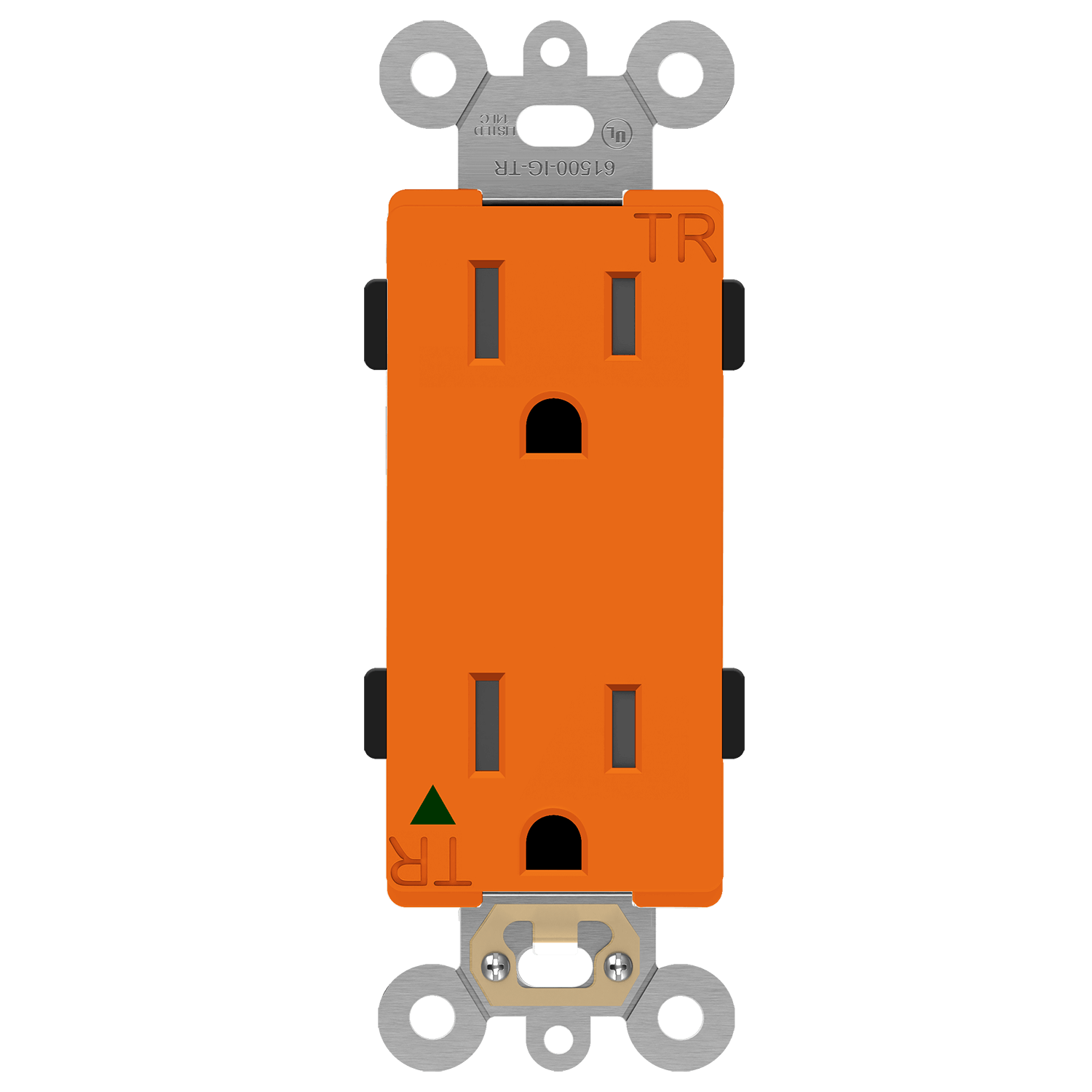 ENERLITES 61500-IG-TR isolated ground tamper-resistant 15 amp decorator receptacle NEMA 5-15R UL listed
