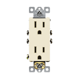Enerlites 61501 white electrical outlet close-up view