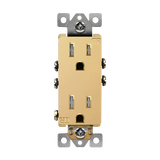 Enerlites 61501-TR 15A decorator self-grounding tamper-resistant duplex receptacle