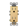 15 Amp Decorator Duplex Receptacle | Tamper Resistant | 125V | Residential Grade | Elite Series