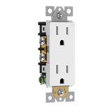 Matte Finish 15A Decorator Style Self-Grounding Tamper-Resistant Duplex USB Receptacle | Residential Grade Outlet