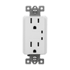 Residential Grade 15A Tamper-Resistant Duplex Receptacle with Surge Suppressor and LED Indicators