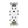 Enerlites 61501 15A decorator self-grounding duplex receptacle