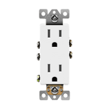 Enerlites 61501 15A decorator self-grounding duplex receptacle