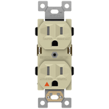 Industrial grade isolated ground 15A duplex receptacle – ENERLITES 61510-TR