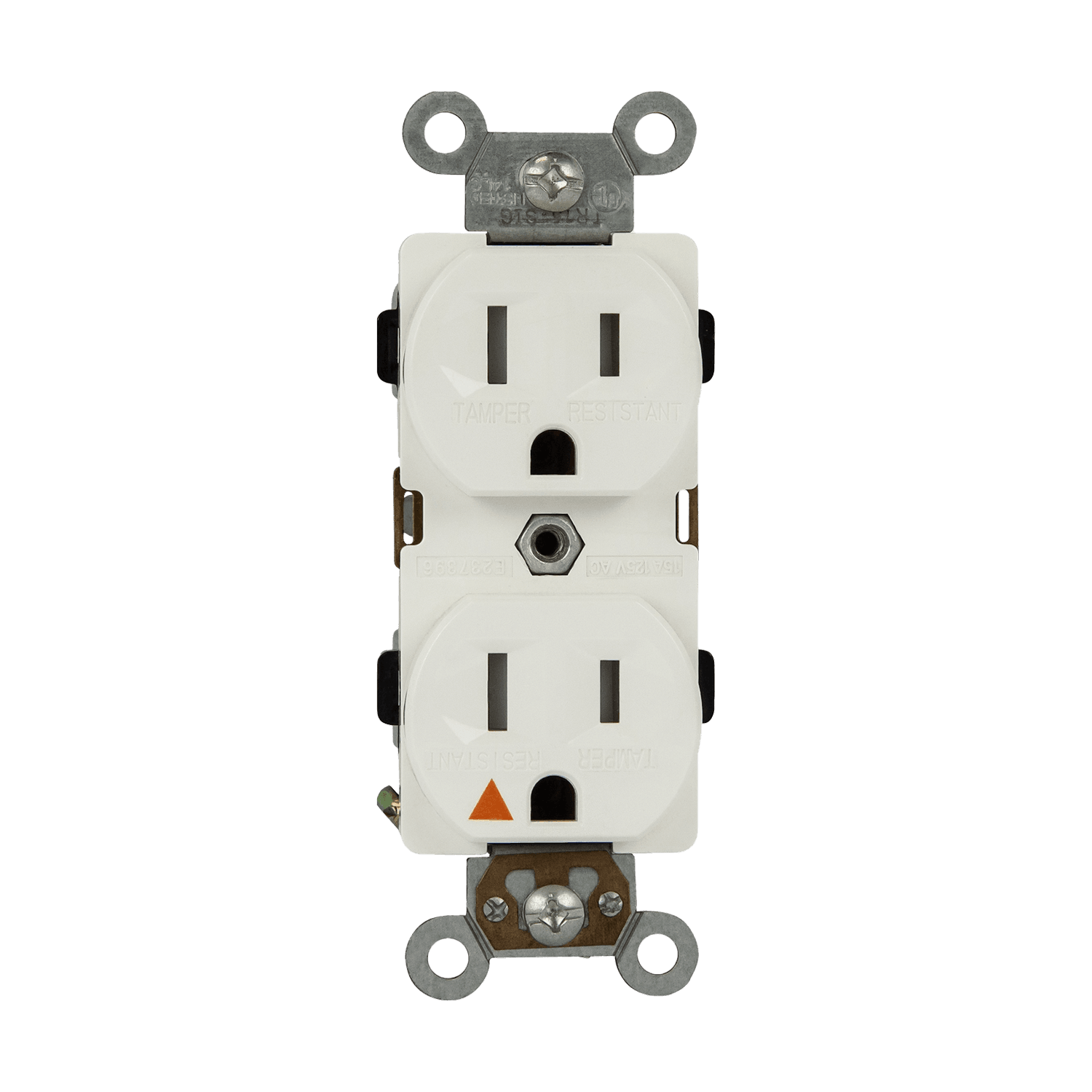 15 Amp Duplex Receptacle | 125V | 5-15R | Industrial Grade | Self-Grounding | Enerlites 61510-TR