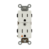 Industrial grade isolated ground 15A duplex receptacle – ENERLITES 61510-TR