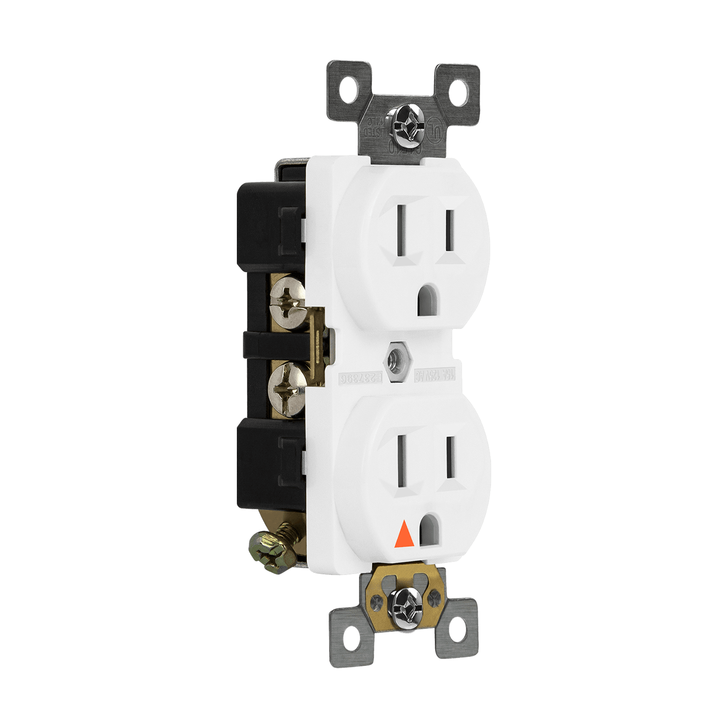 Industrial grade isolated ground 15A duplex receptacle – ENERLITES 61510-TR