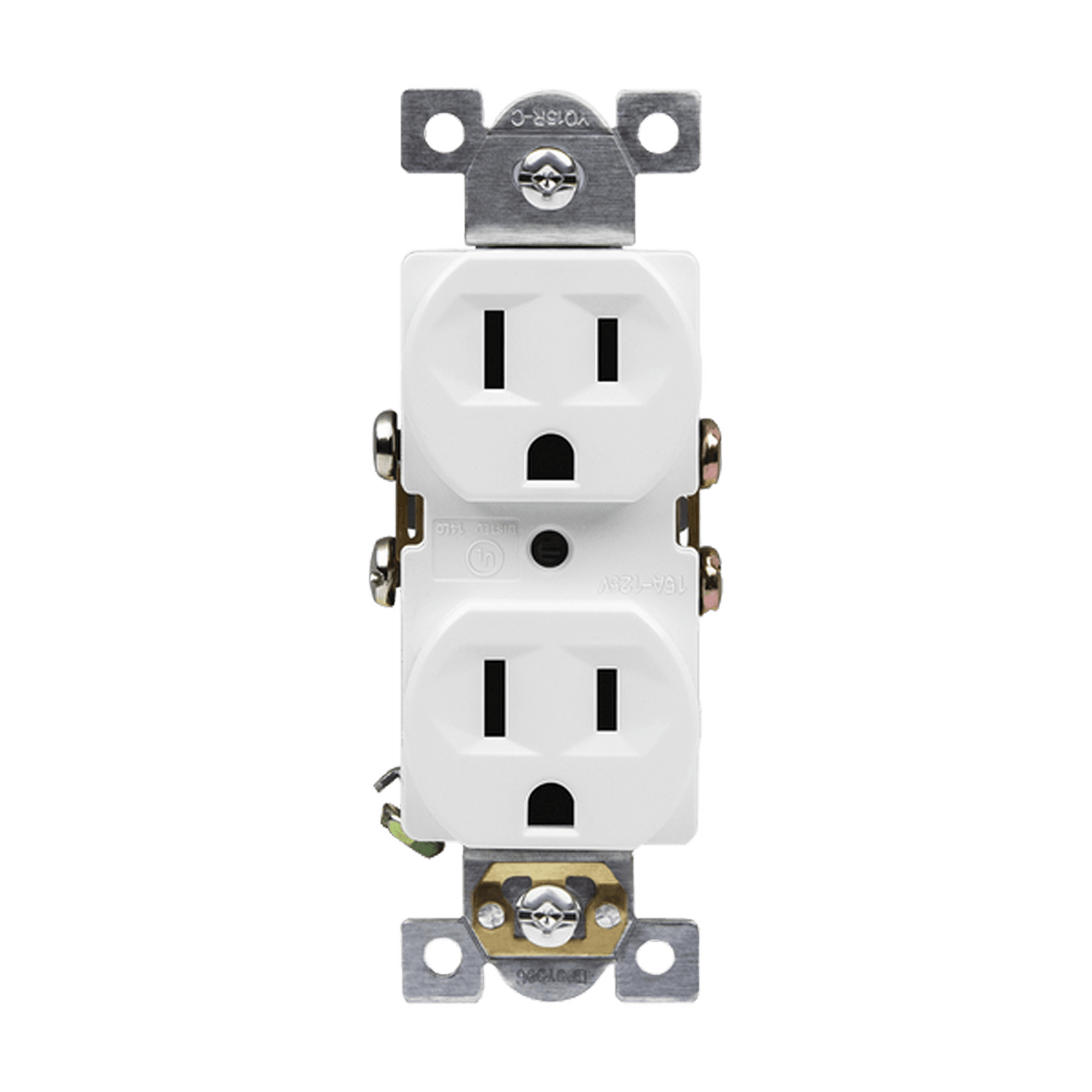 15 Amp Duplex Receptacle | 125V | 5-15R | Commercial Grade | Enerlites 61540