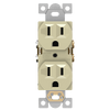 Enerlites 61540 commercial grade 15A duplex receptacle, UL listed, thermoplastic construction with back and side wiring