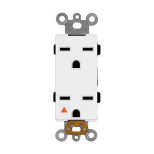 ENERLITES 61550-IG isolated ground decorator duplex receptacle 15 amp NEMA 6-15R industrial grade UL listed for hospital and commercial use - Available at Electrical Marketplace