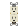 Enerlites 61580-TR 15A Duplex Outlet with Self-Grounding Clip